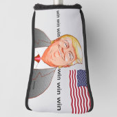 win win win。笑顔が素敵な”ドナルドトランプ” golf headcover (Rotieren 90)