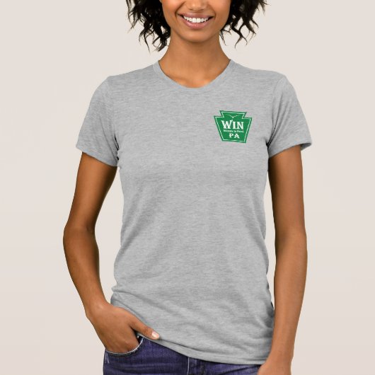 WIN Women’s Logo tee w/ QR code (Vorderseite)