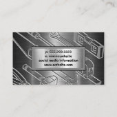 Winch Crane Construction | Baufahrzeuge Visitenkarte (Rückseite)