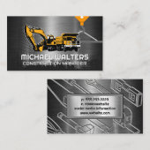 Winch Crane Construction | Baufahrzeuge Visitenkarte (Vorne/Hinten)