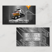 Winch Crane Construction | BAULKW Visitenkarte (Vorne/Hinten)