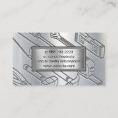 Winch Crane Construction | City Skyline Visitenkarte (Rückseite)