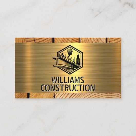 Winch Crane Holding Beam Visitenkarte (Vorderseite)