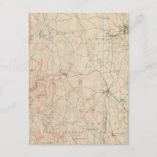 Winchendon, Massachusetts Postkarte (Vorderseite)