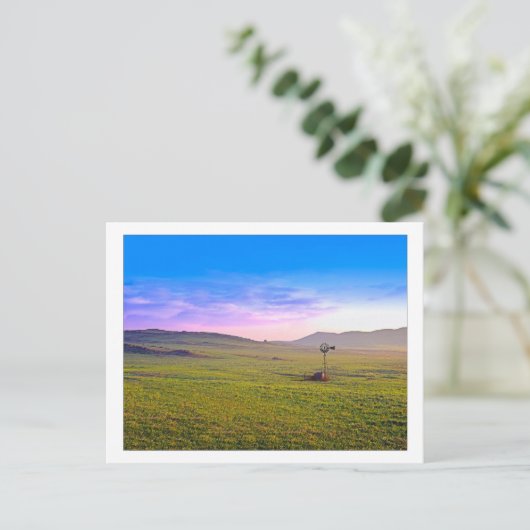 ‚Winchester Aeromotor Windmill‘ Postkarte (Stehend Vorderseite)