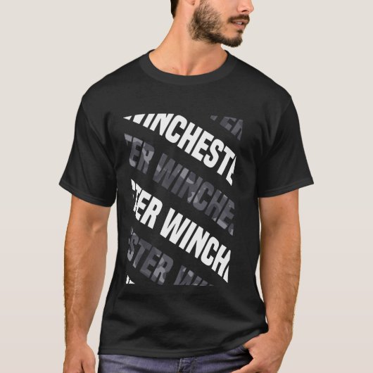 Winchester Camouflage Pattern Gray Camouflage T-Shirt (Vorderseite)