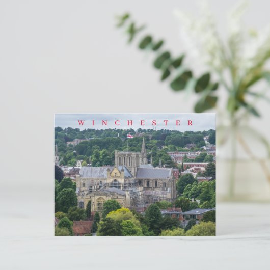 Winchester Cathedral Ansichtskarte Postkarte (Stehend Vorderseite)