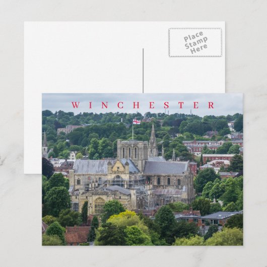Winchester Cathedral Ansichtskarte Postkarte (Vorne/Hinten)