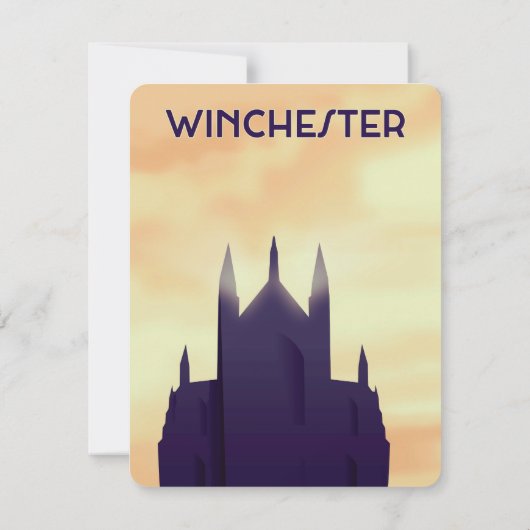 Winchester Cathedral Reiseplakat (Rückseite)