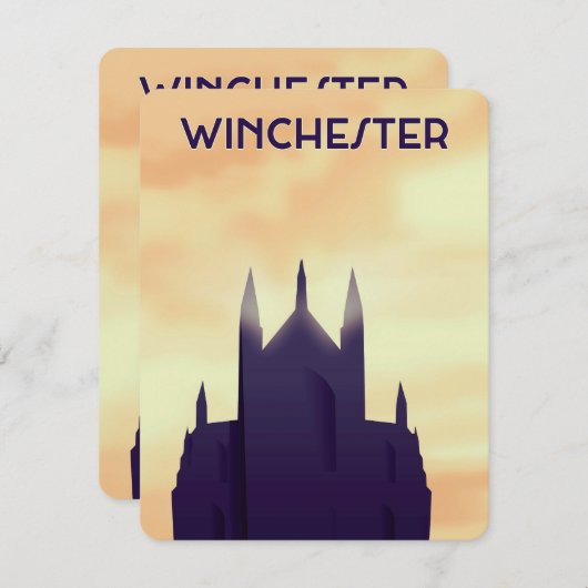 Winchester Cathedral Reiseplakat (Vorne/Hinten)