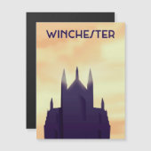 Winchester Cathedral Reiseplakat Magnetkarte (Vorne/Hinten)