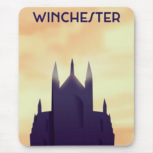 Winchester Cathedral Reiseplakat Mousepad (Vorne)