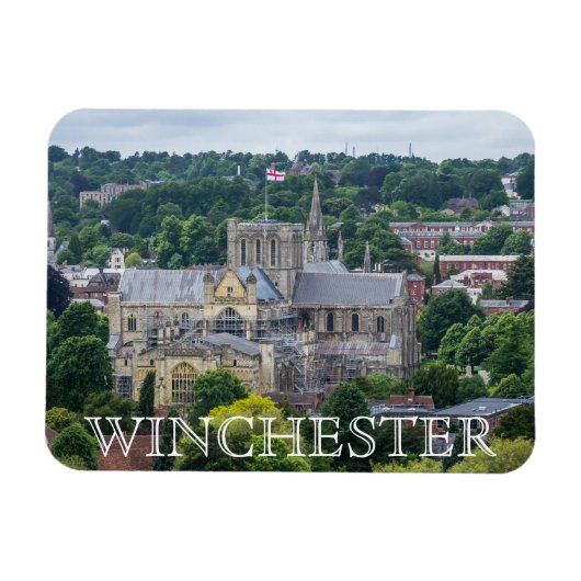 Winchester Cathedral View Kühlschrankmagnet Magnet (Horizontal)