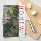 Winchester Cathedral View Teetuch Geschirrtuch (Viertel Falte)