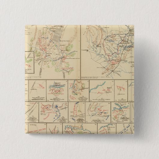 Winchester, Cedar Run, Port Republic, Va Button (Vorderseite)