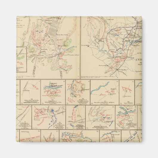 Winchester, Cedar Run, Port Republic, Va Magnet (Vorne)