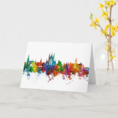 Winchester England Skyline Karte (Gelbe Blume)