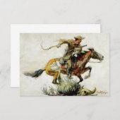 "Winchester Horse and Rider" von Philip R Goodwin Dankeskarte (Vorne/Hinten)