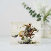 "Winchester Horse and Rider" von Philip R Goodwin Postkarte (Stehend Vorderseite)