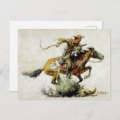 "Winchester Horse and Rider" von Philip R Goodwin Postkarte (Vorne/Hinten)