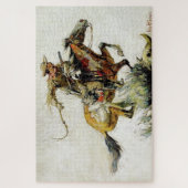 "Winchester Horse and Rider" von Philip R Goodwin Puzzle (Vertikal)