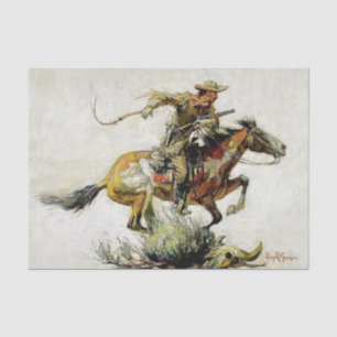 „Winchester Horse and Rider“ von Philip R Goodwin Seidenpapier
