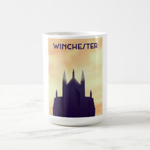 Winchester-Kathedrale-Reiseposter-Plakatdruck Kaffeetasse