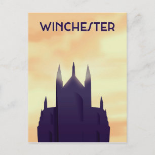 Winchester Kathedrale Reiseposter Poster Druck Postkarte