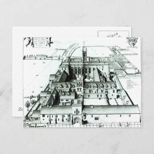 Winchester-Uni Postkarte (Vorne/Hinten)