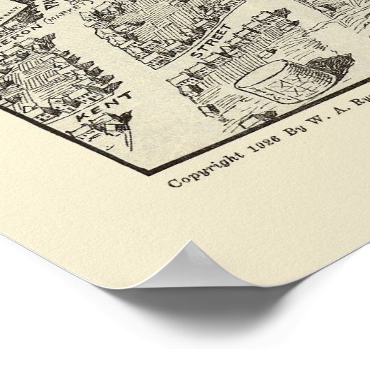 Winchester, VA Panoramic Map - 1926 Poster (Ecke)