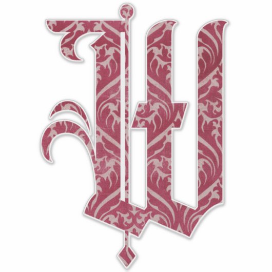 WINCHESTER -W- | INDIVIDUELLE NAME | PERSONALISIER AUFKLEBER (Vorderseite)