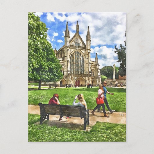 Winchester Watercolor-Style Postkarte (Vorderseite)