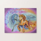 Wind and Flame unicorn pegasus~puzzle Puzzle (Horizontal)