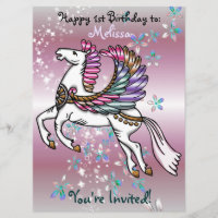 Wind and Wings Pegasus BIRTHDAY BABY SHOWER