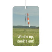 Wind auf, Sock's out, Foto, Funny, Aviation, Cool Autolufterfrischer (Vorderseite)