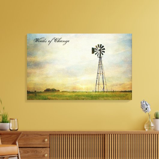 Wind aus Change Stretch Canvas Print Leinwanddruck (Insitu (Wohnzimmer))