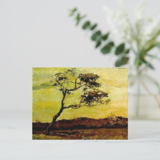 Wind-Beaten Tree (F10) Van Gogh Fine Art Postkarte (Stehend Vorderseite)