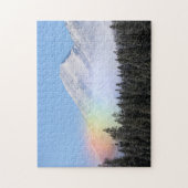 Wind Blown Mountain Snow Regenbogen Puzzle (Vertikal)