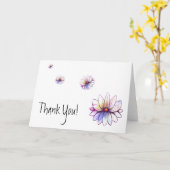 Wind Blown Spritzer Lotus vielen Dank Karte (Gelbe Blume)