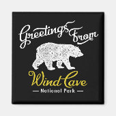 Wind Cave National Park Bear Magnet (Vorne)