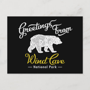 Wind Cave National Park Bear Postkarte
