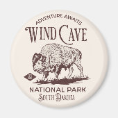Wind Cave National Park Gift for nature Lovers Magnet (Vorne)