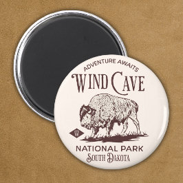 Wind Cave National Park Gift for nature Lovers Magnet