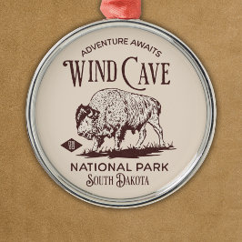 Wind Cave National Park - Hiking Lovers Gift Ornament Aus Metall