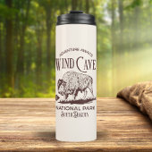 Wind Cave National Park Retro Wildlife Design Thermosbecher