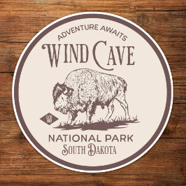Wind Cave National Park South Dakota Aufkleber