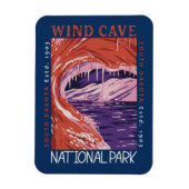Wind Cave National Park South Dakota Distressed Magnet (Vertikal)