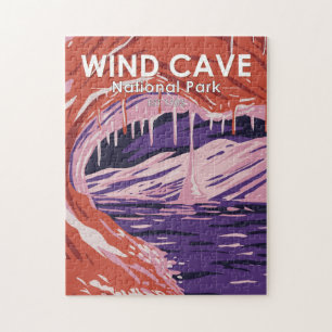 Wind Cave National Park South Dakota Vintage Puzzle