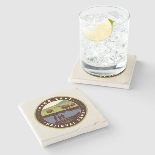 Wind Cave National Park Steinuntersetzer (Seitenansicht)