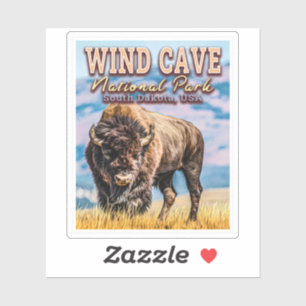 WIND CAVE NATIONAL PARK - SÜDDAKOTA USA AUFKLEBER